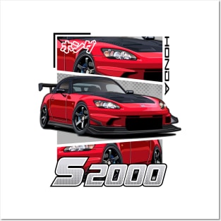 S2000 RED JDM Posters and Art